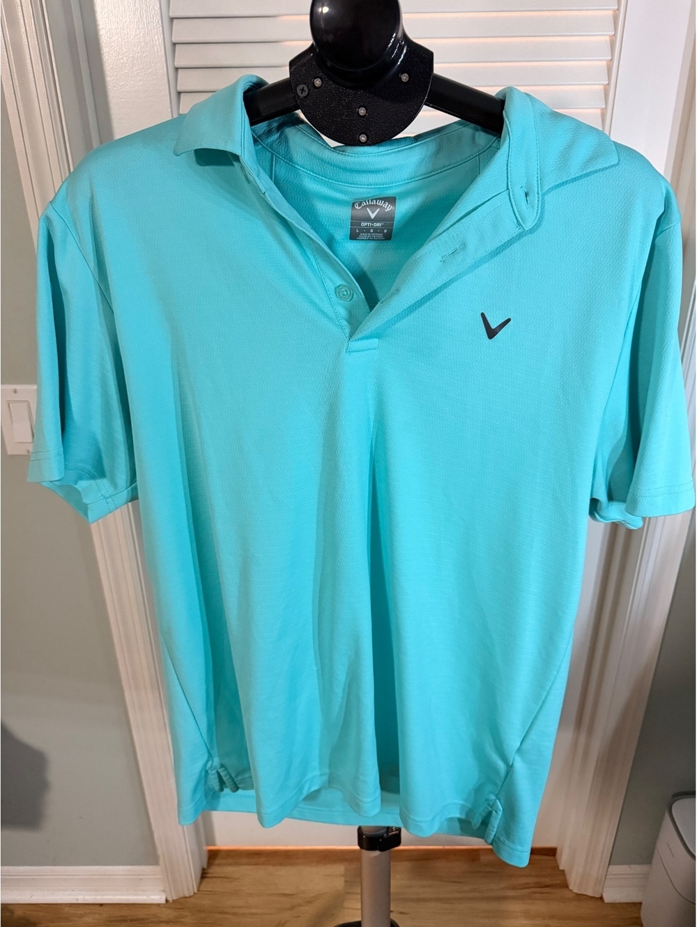 Callaway aqua short sleeve polo shirt